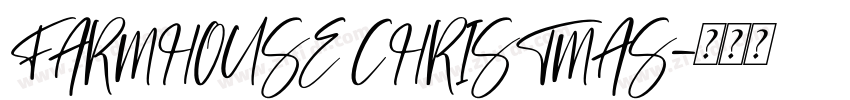 FARMHOUSE CHRISTMAS字体转换